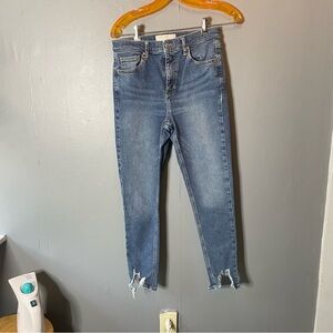 Topshop Blue Skinny Jeans
